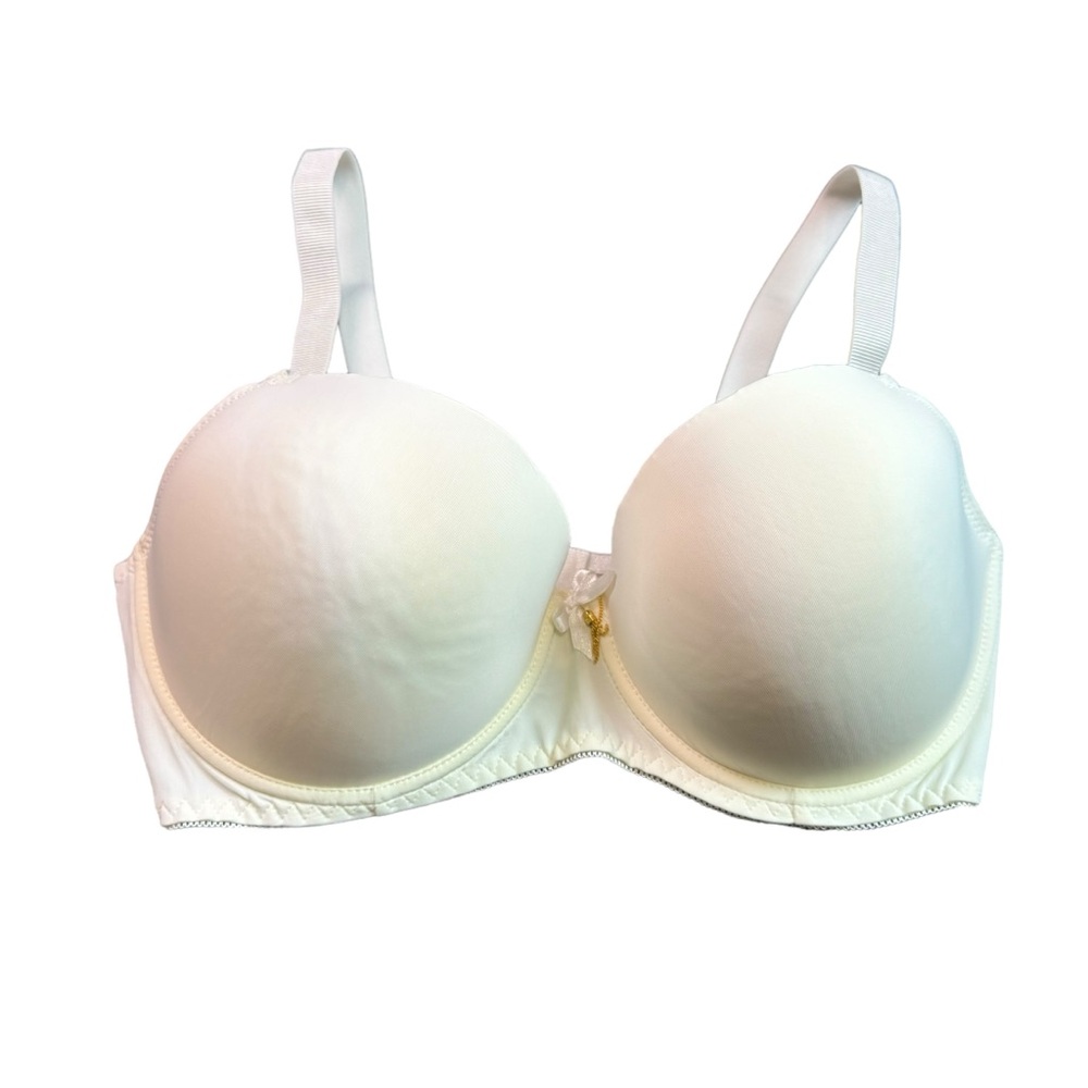 RACHELRachel Roy White Underwire Lightly Padded Adjustable.Straps Bra 38DD